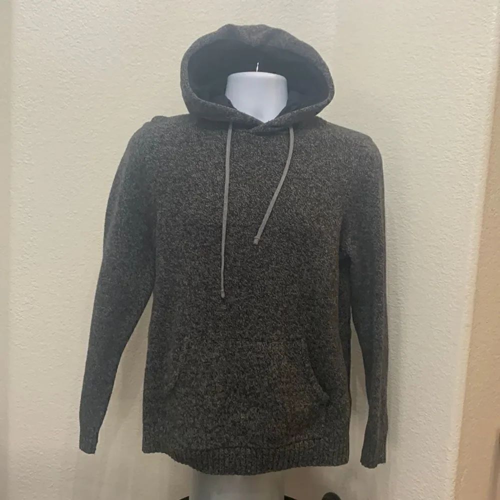 Gap Medium Hooded Sweater Long Sleeve Pouch Pocket Unisex Jacket Hoodie 10% Wool